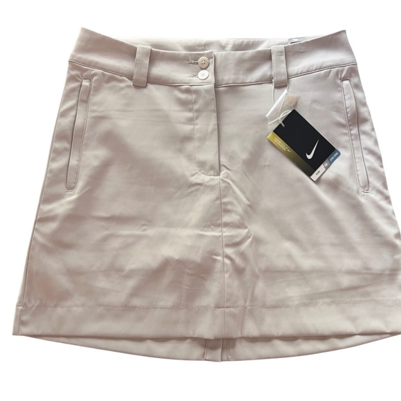 NWT Nike Tour Performance Modern Rise Dri Fit Golf Skort - Stone Beige Size 4 - Picture 1 of 11
